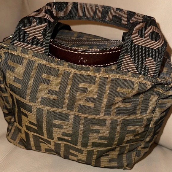 Fendi Zucca Mini Nylon hand bag. - Picture 2 of 4